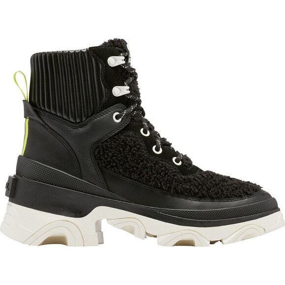 Sorel Women's Brex Cozy Lace Bootie Sneaker Black Size 5.5 or 6.5 - Picture 2 of 8